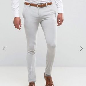 Boy's/Men's ASOS Pale Gray Extreme Skinny Pants